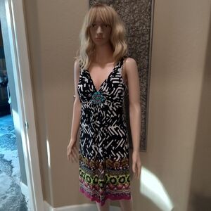 MUSE for Boston Proper Black and White Dress